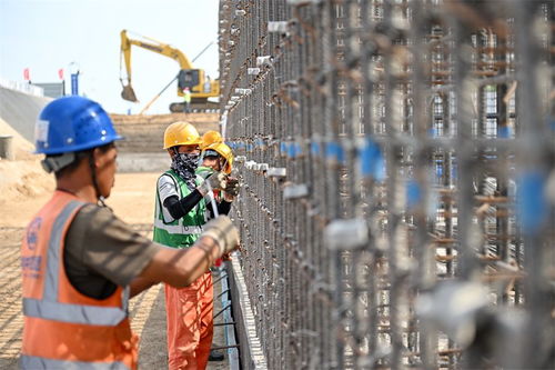 高溫下的雄安城市建設者